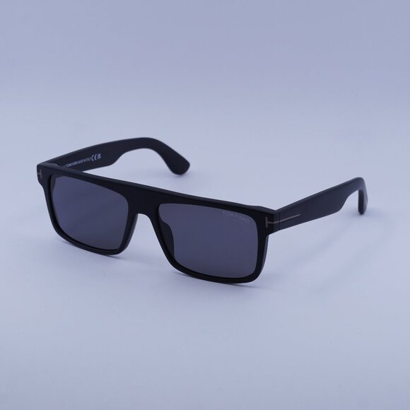 Tom Ford Polarized FT0999-N 02D Philippe Sunglasses Black Square Frame - Picture 1 of 10